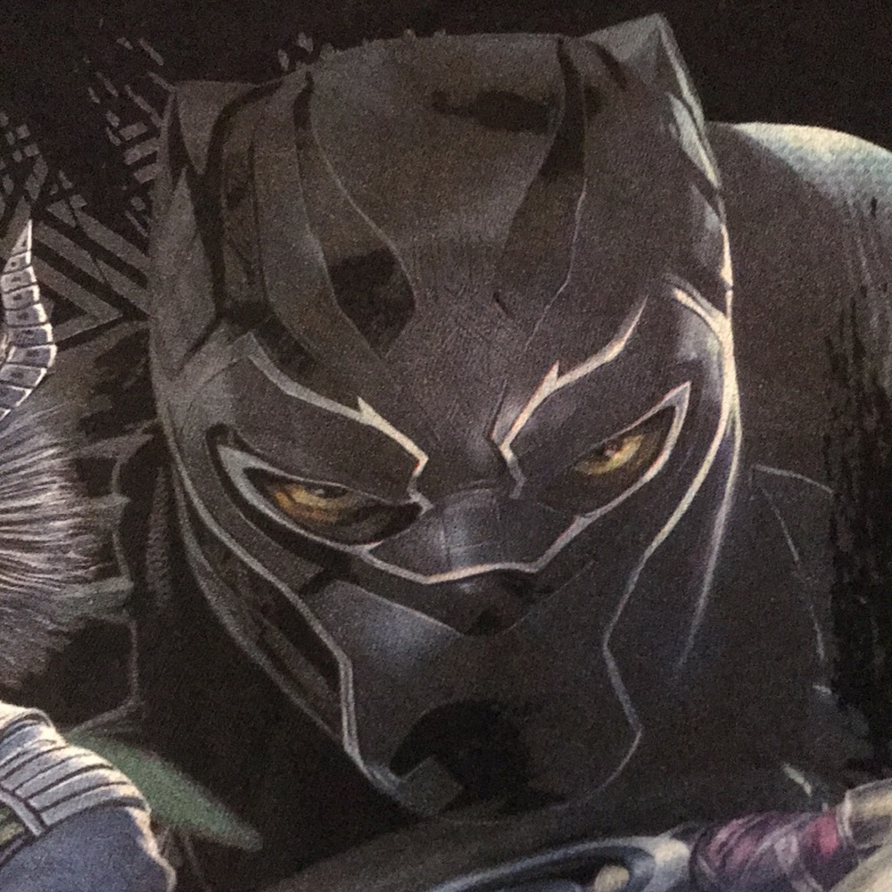 Marvel Short Sleeve Tee Shirt Black Panther Large - Picture 5 of 11